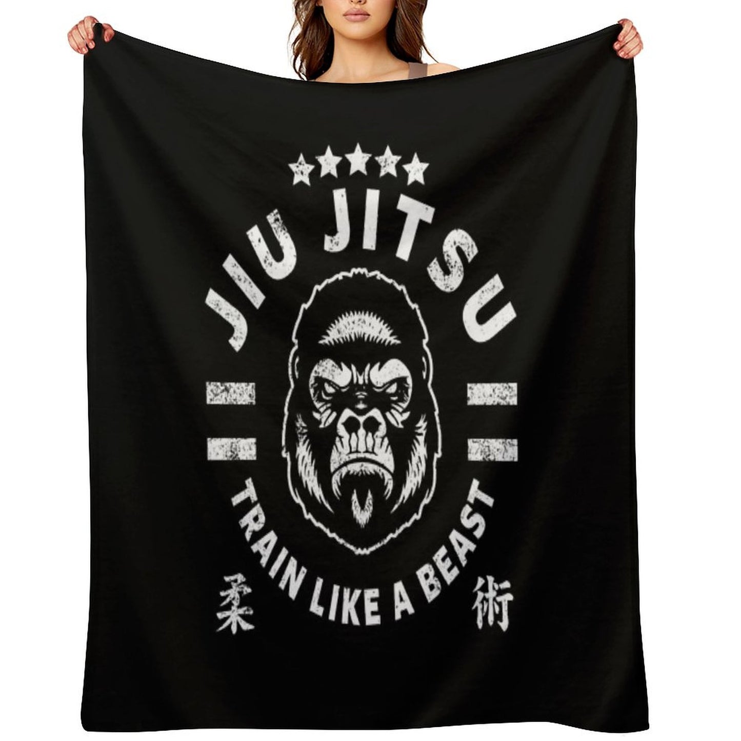JIU JITSU - TRAIN LIKE A BEAST Throw Blanket