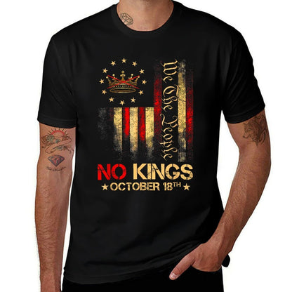 No Kings Vintage America 1776 October 18  Wrinkle-resistant T-Shirt