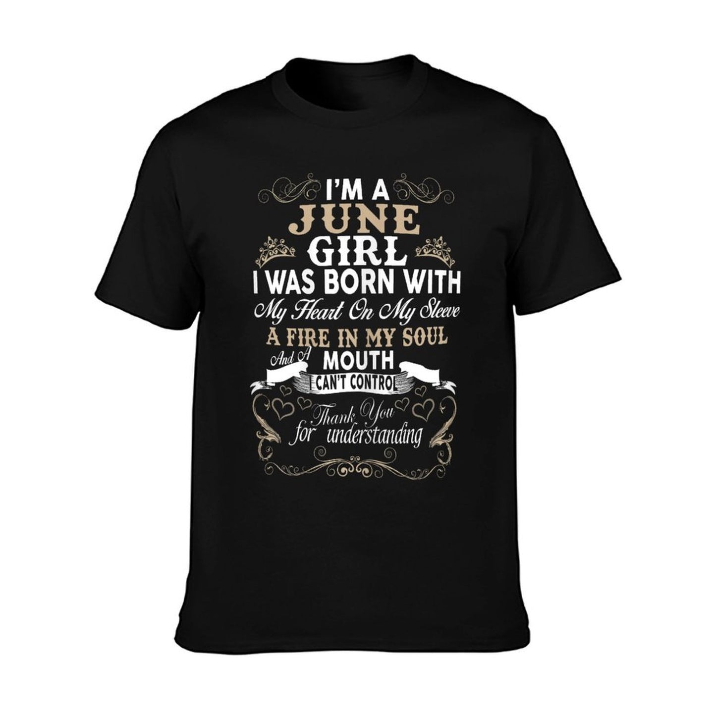 I Am A June Girl Womens Birthday Gift Shirt T-Shirt