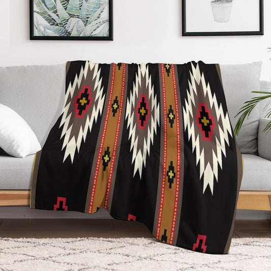 Navajo Blanket Design 7 Throw Blanket