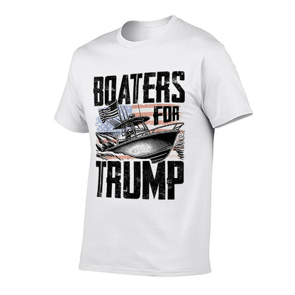 Boaters For Trump  Rolled Sleeves T-Shirt