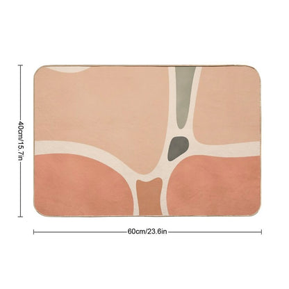 Terracotta Shapes Bath Mat