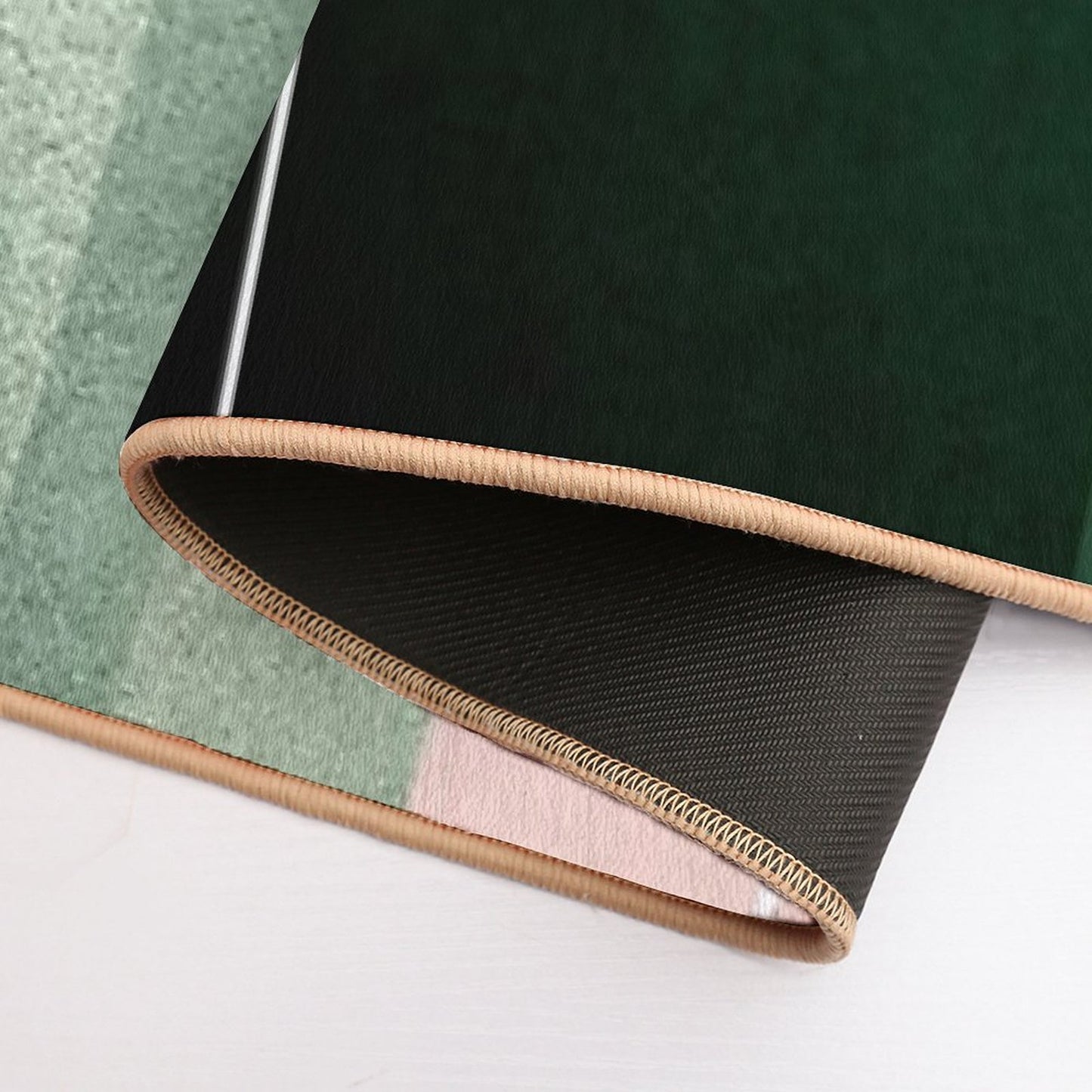 Mid Century Arches in Pink And Green 2  Versatile Bath Mat