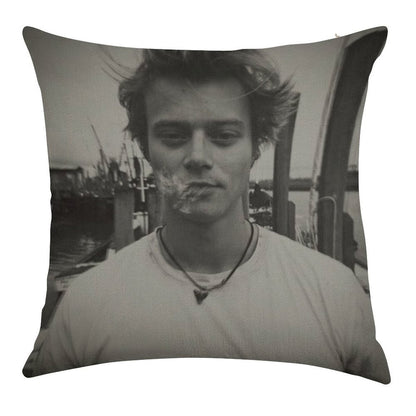 JJ Rudy Pankow Outer Banks Netflix Linen Throw Pillow Cover