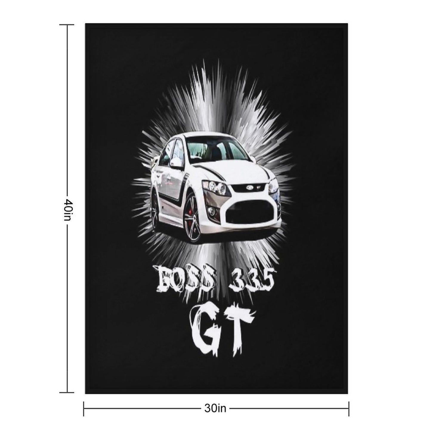GT 335 Ford Falcon Throw Blanket