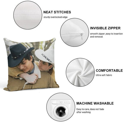 Slushy Noobz Brokeback Mountain Soft Bedroom Essential Throw Pillow