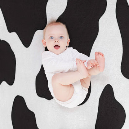 Cow Animal Print Cowboy Country Ranch Farm Style Throw Blanket