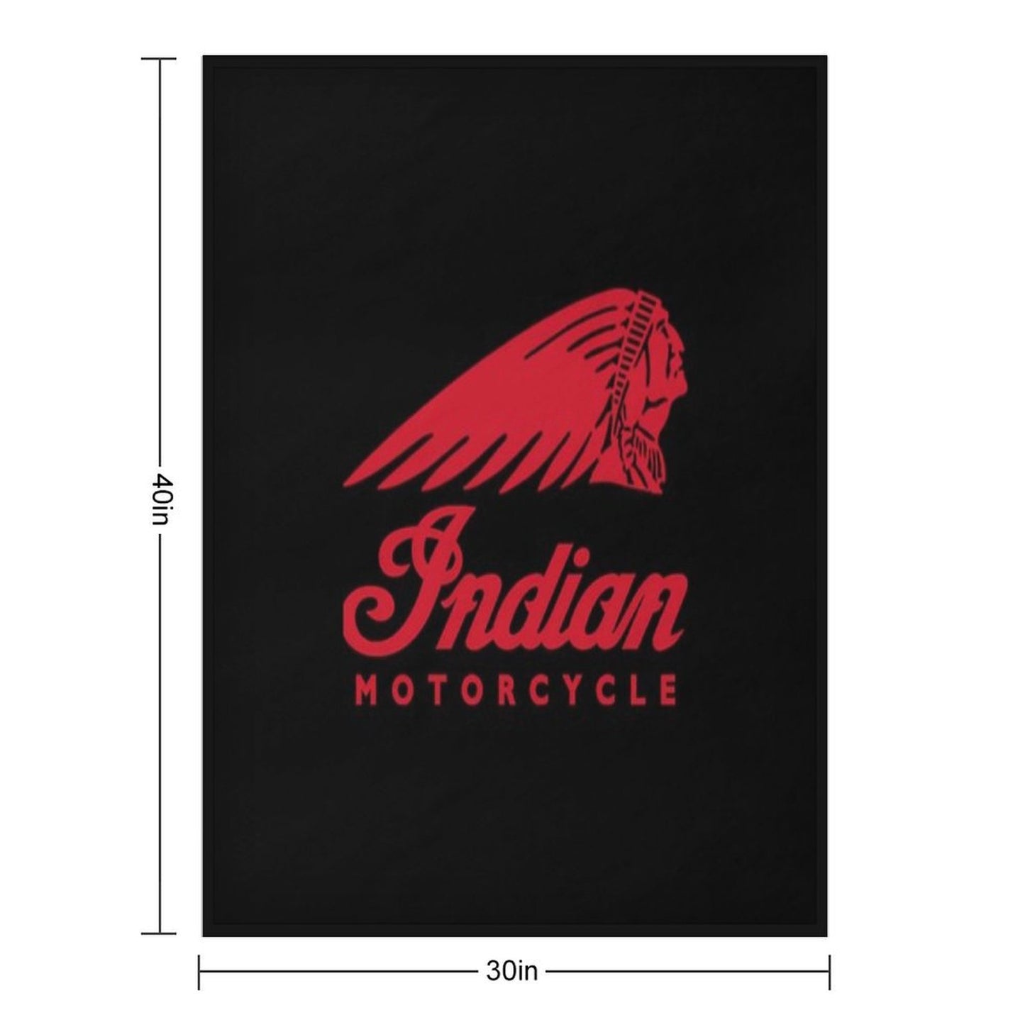 Indians Motorcycles Logo Active Throw Blanket
