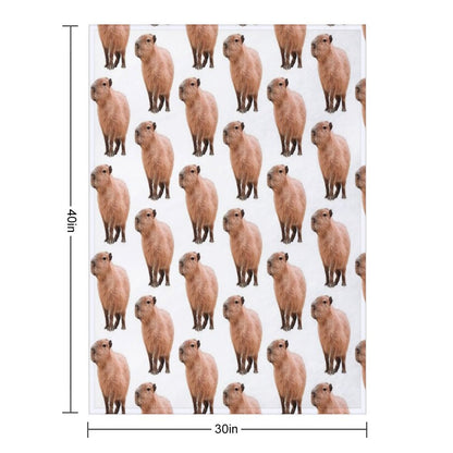 Cute Capybara Throw Blanket