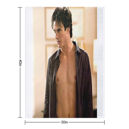 Hot Damon Scene Throw Blanket