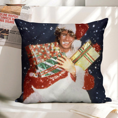 Last Christmas Linen Throw Pillow Cover