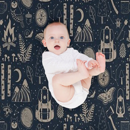 Into The Woods Throw Blanket