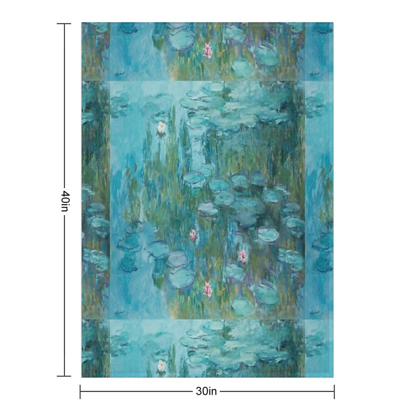 Claude Monet – Nymphéas – Water Lilies Throw Blanket
