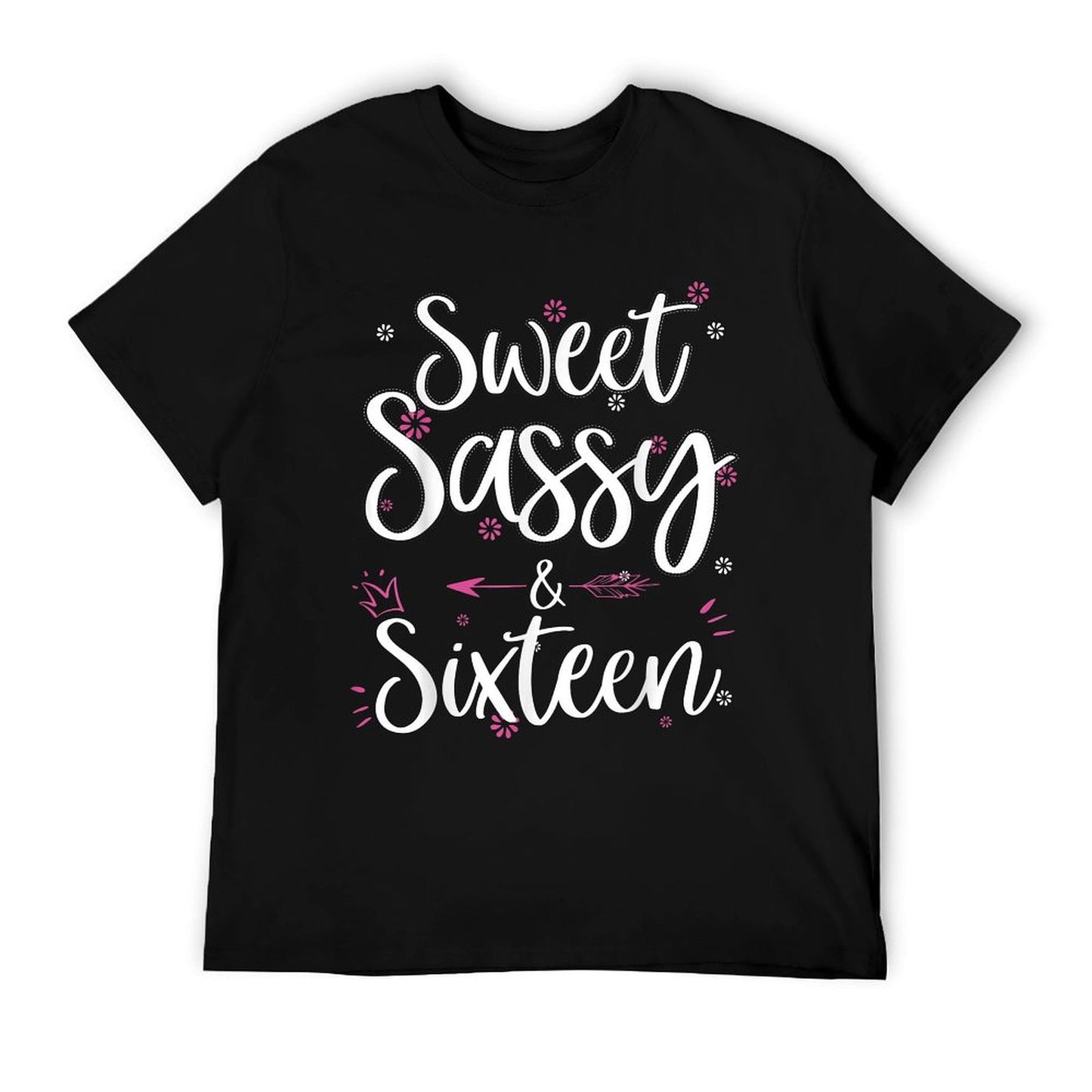 Sweet Sassy & Sixteen 16 Years Old 16th Birthday Bday Girls T-Shirt