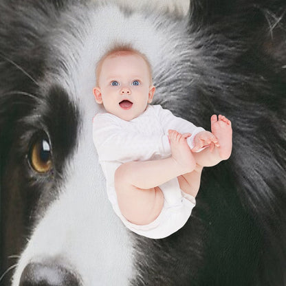 Working Border Collie Throw Blanket