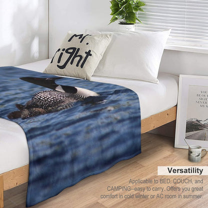 Common Loon Throw Blanket