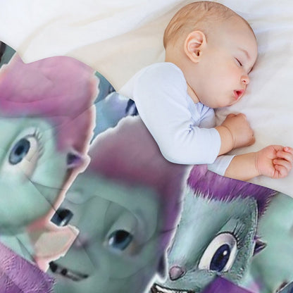 Bibble Collage Throw Blanket