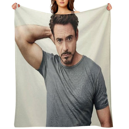 Robert Downey Jr Throw Blanket
