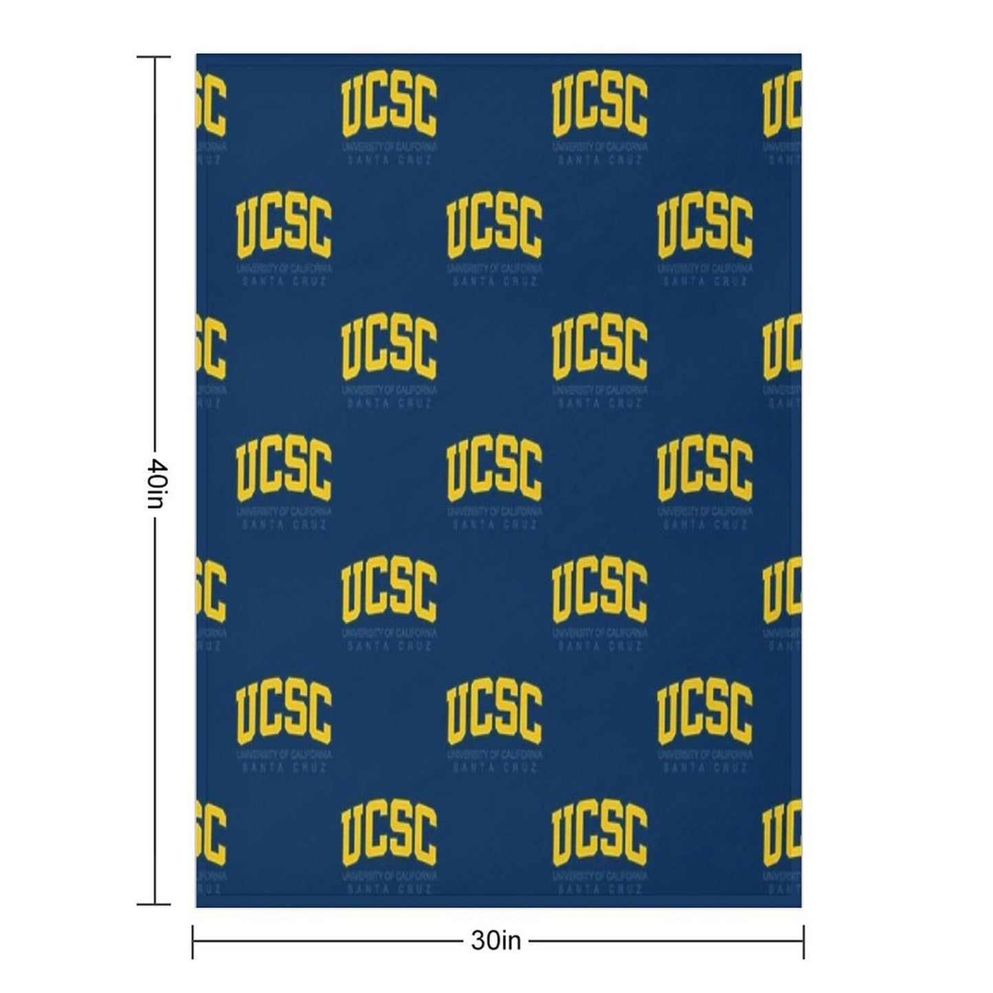 Uc Santa Cruz  Ucsc Throw Blanket