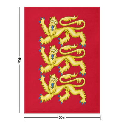 Plantagenet Arms of England Throw Blanket