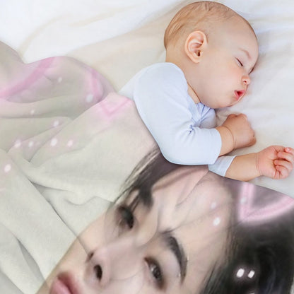 Kpop Enhypen Niki Pink Hearts Throw Blanket