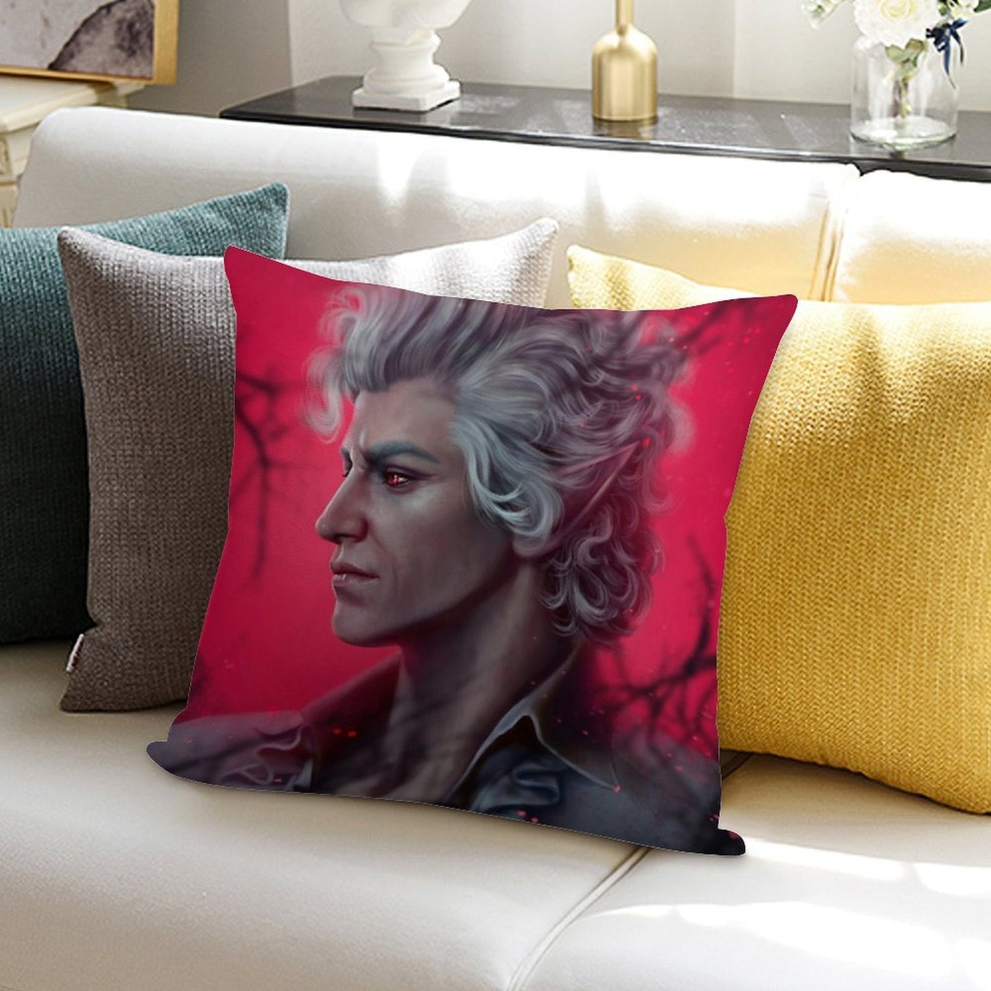 Astarion Soft Bedroom Essential Throw Pillow