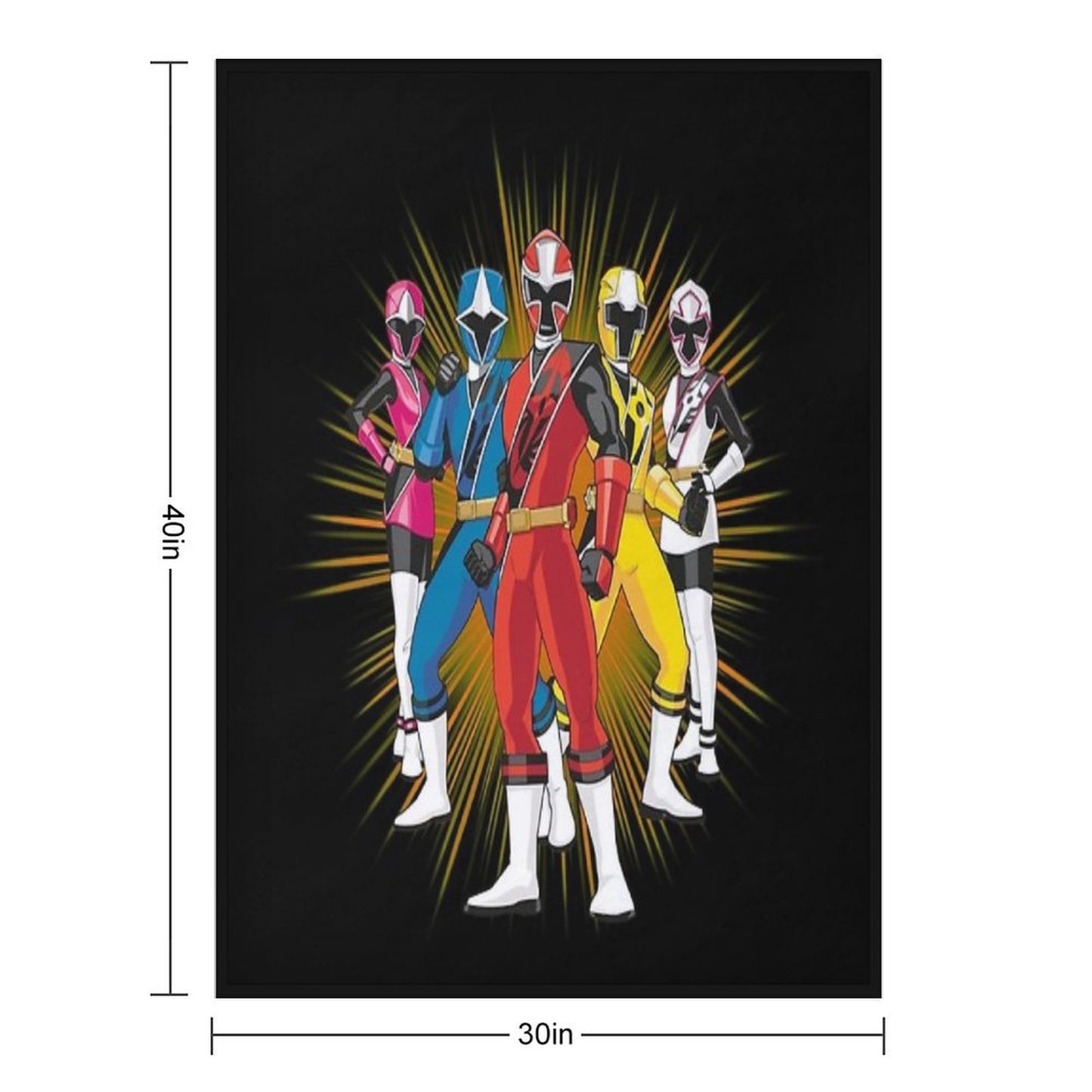 Ninja Ranger Throw Blanket