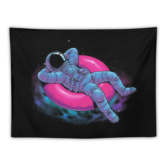 Astronaut Floating Dream in Space Tapestry