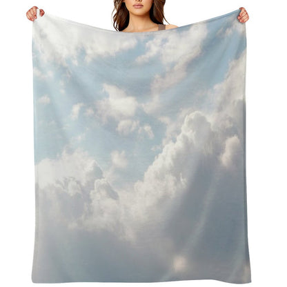 White Clouds Throw Blanket