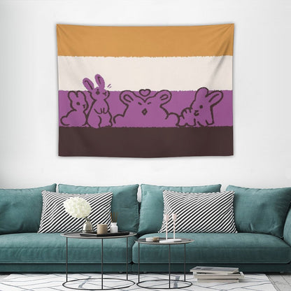 NB Flag Bunnies Tapestry