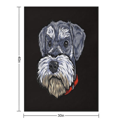 Miniature Schnauzer Throw Blanket
