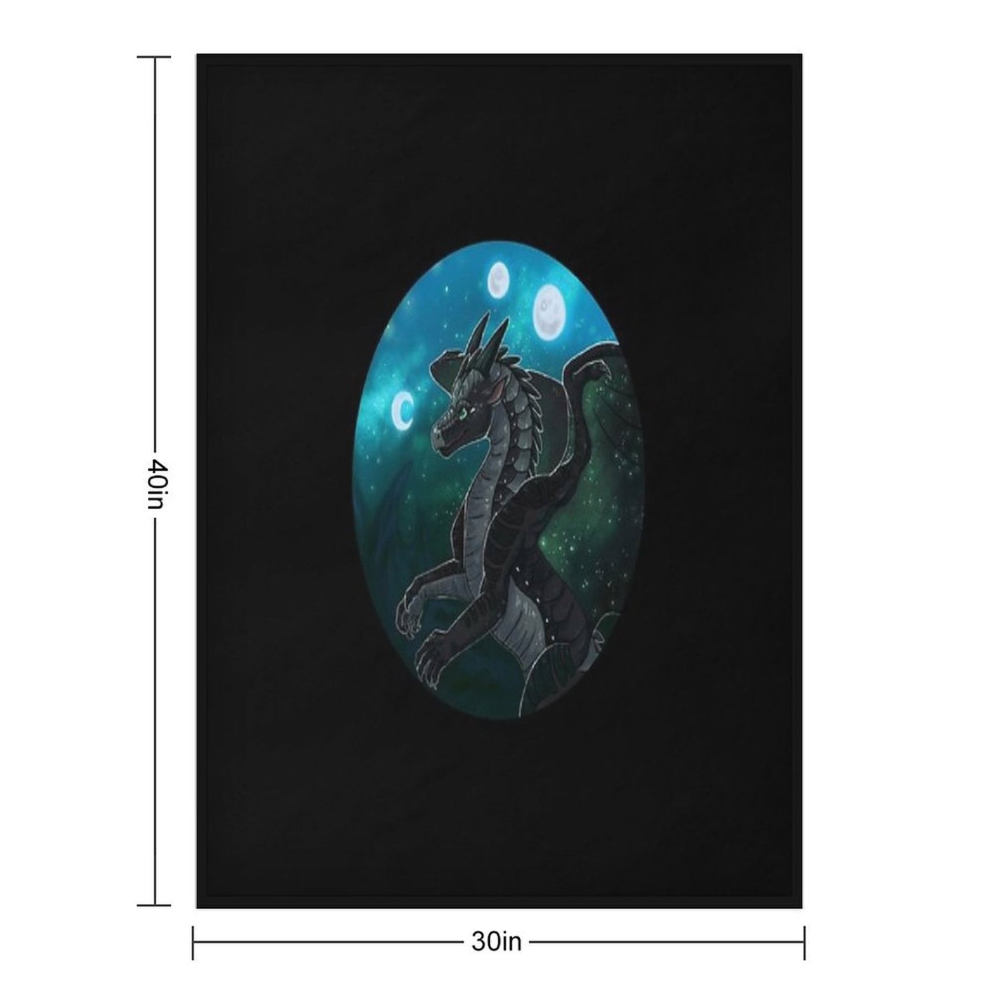 Wings of Fire - Moonwatcher Throw Blanket