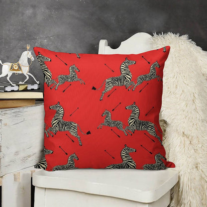 The Tenenbaums Zebra! Linen Throw Pillow Cover