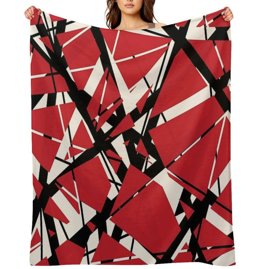 EVH Authentic Stripes Design (red) Throw Blanket