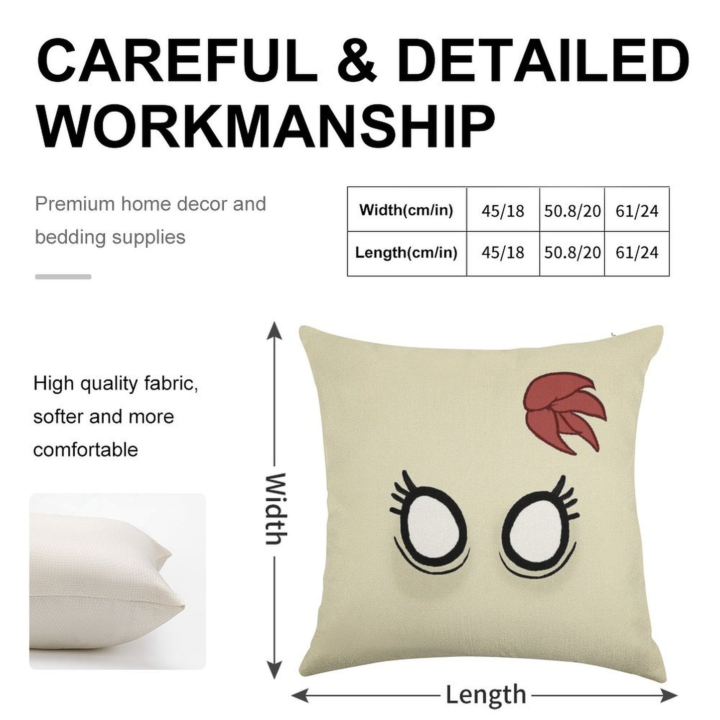 Don't Starve - Abigail Linen Throw Pillow Cover