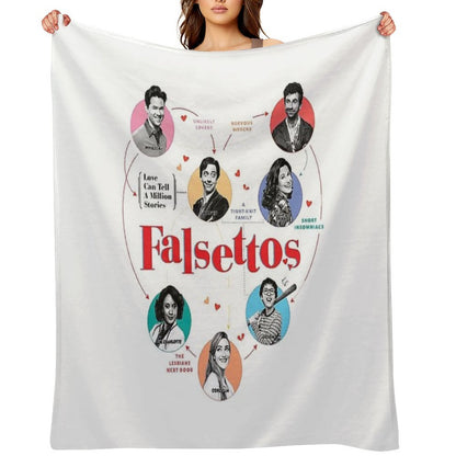 Falsettos Revival Throw Blanket
