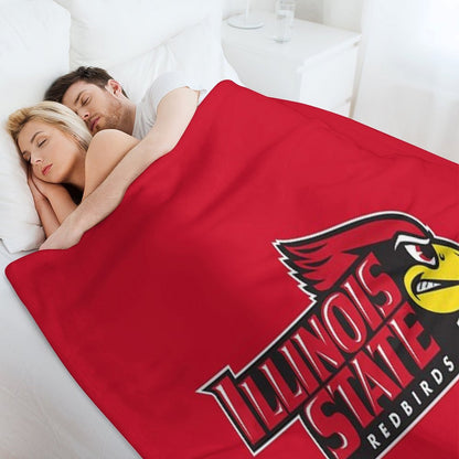 The Redbirds Illinois State-icon Throw Blanket