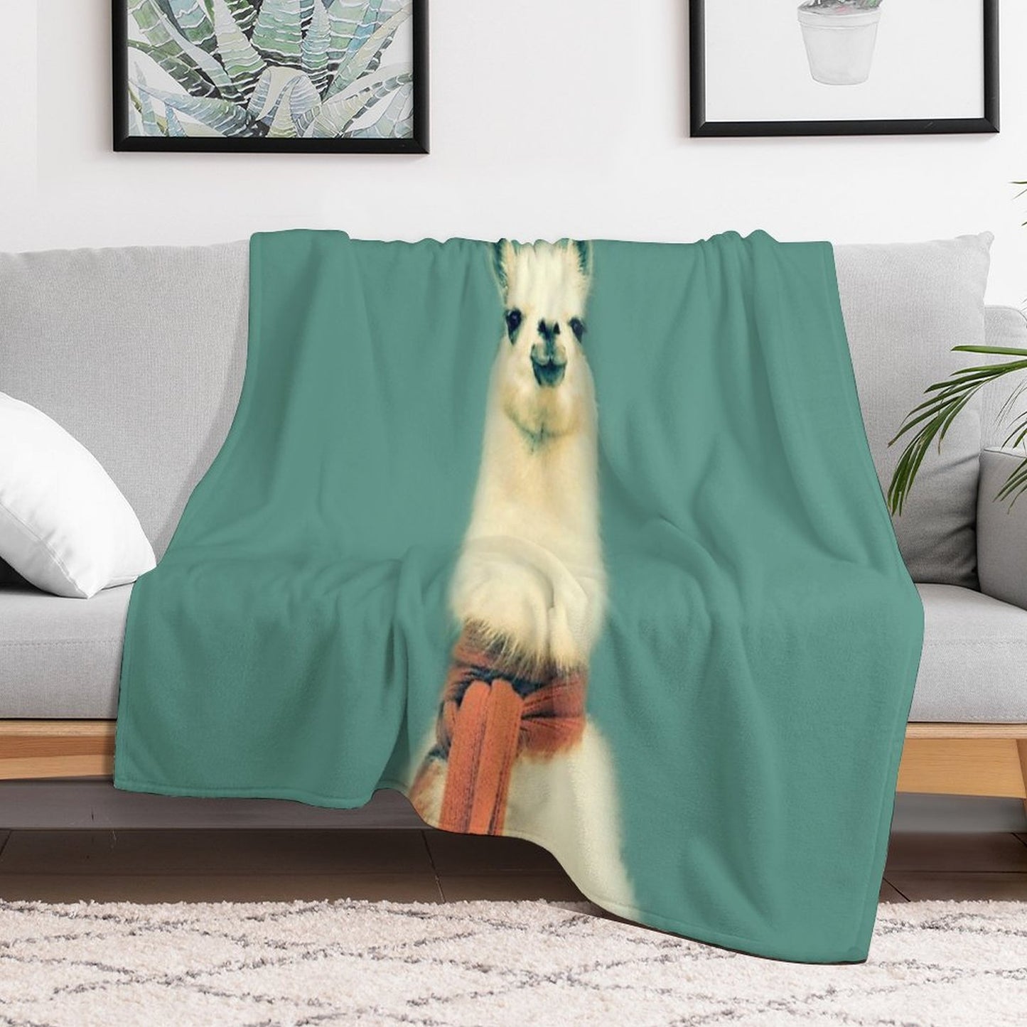 Llama Throw Blanket