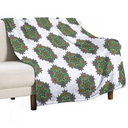 Indian Style Mandala 2 Throw Blanket