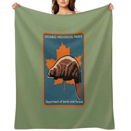 Ontario Provincial Parks Throw Blanket
