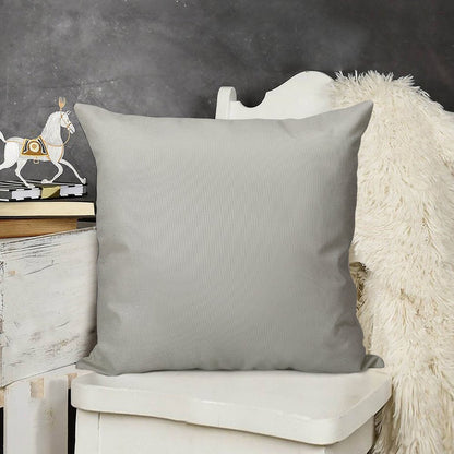 PLAIN SOLID LIGHT GREY -EXCALIBUR GRAYEXCALIBUR GREY GREY TONES  GREY HUES - OVER 100 SHADES OF GREY AND SILVERS ON OZCUSHION Linen Throw Pillow Cover