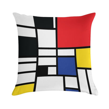 De Stijl #1 Soft Easy Maintenance Throw Pillow