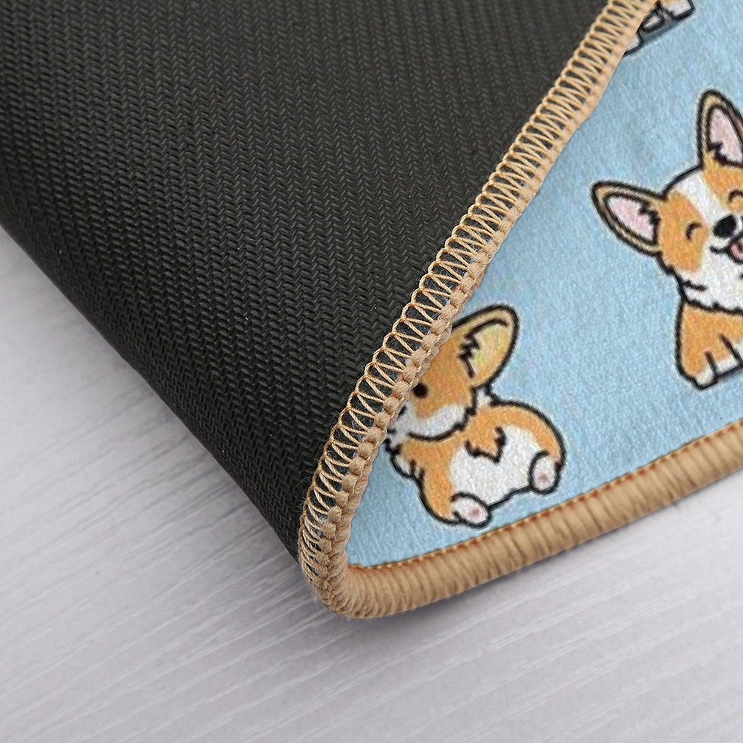 Kawaii Corgi Bath Mat