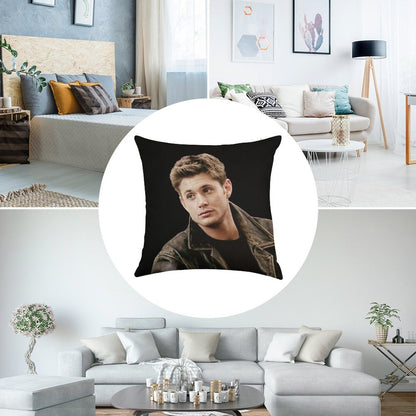 Dean Winchester Supernatural Linen Throw Pillow Cover