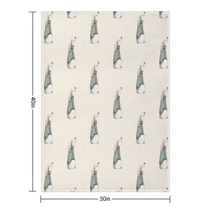 Blue Jumper Throw Blanket