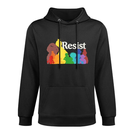 Save P.B.S Resist Rainbow Character Graphic Customizable Surface Hoodie