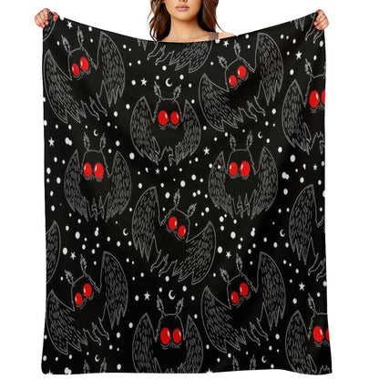 Mothman Night Throw Blanket
