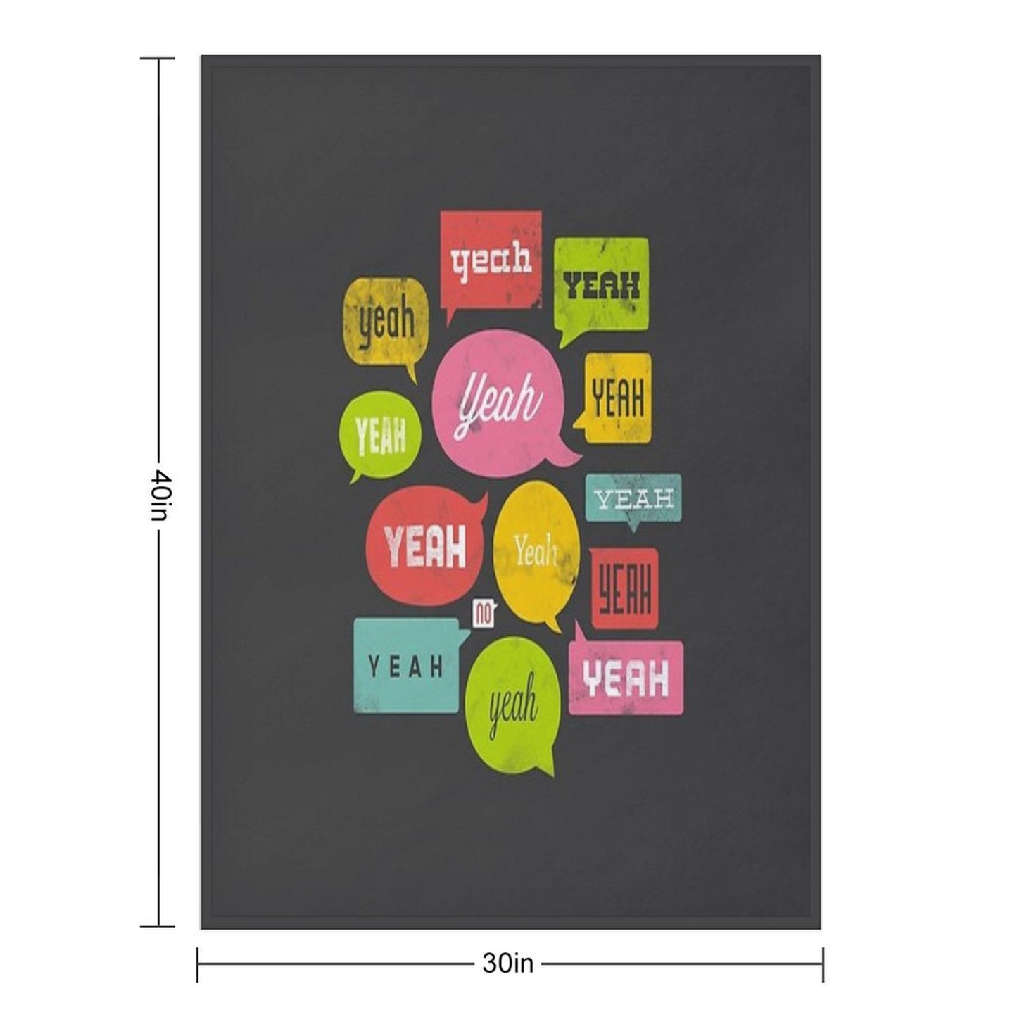 The Yeah, Yeah, Yeah Shirt Throw Blanket