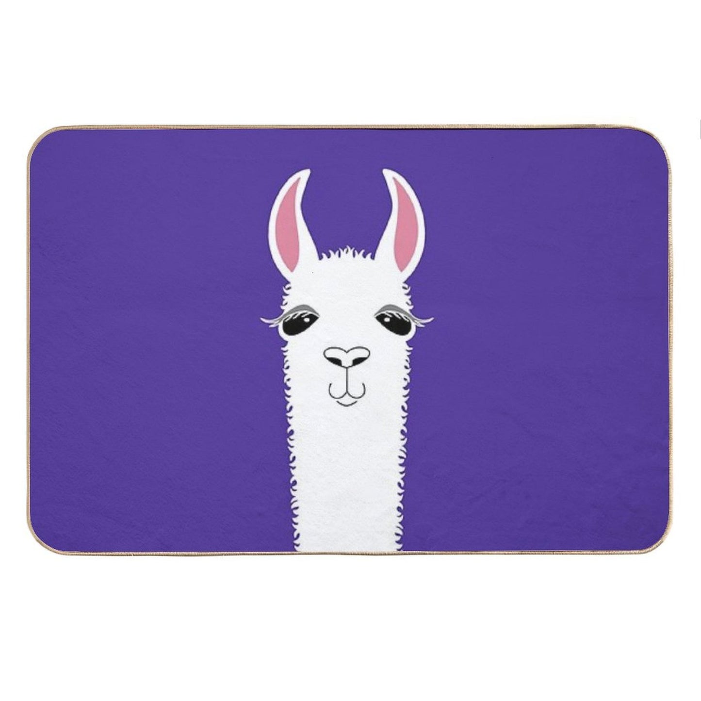 LLAMA PORTRAIT #6 Bath Mat