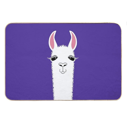 LLAMA PORTRAIT #6 Bath Mat